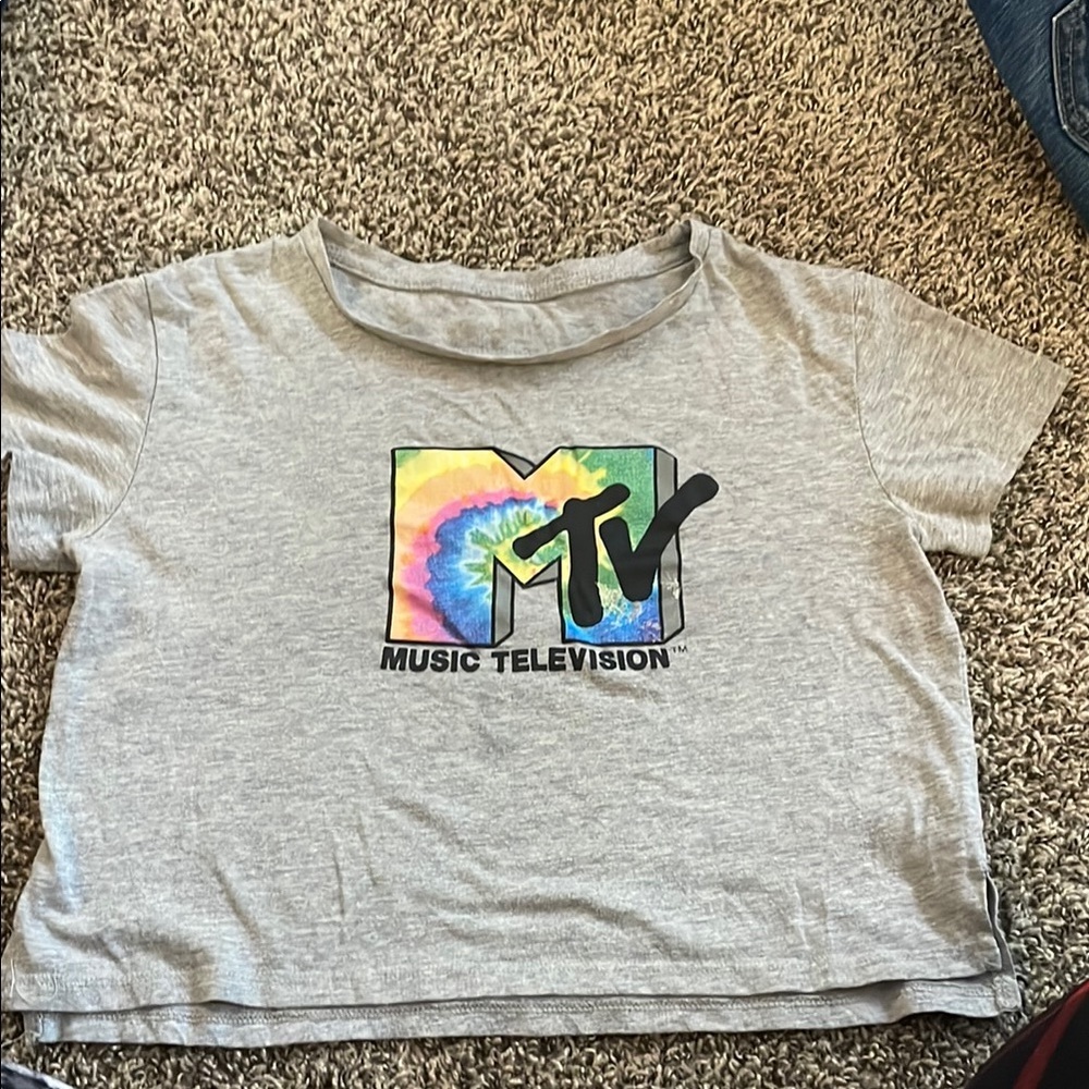 MTV Gray Crop Top